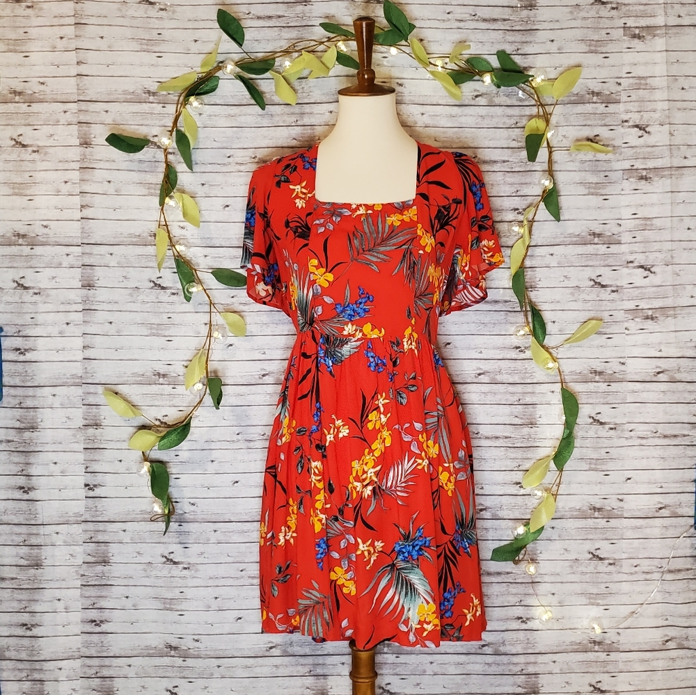 Band of Gypsies floral tropical dress NWT